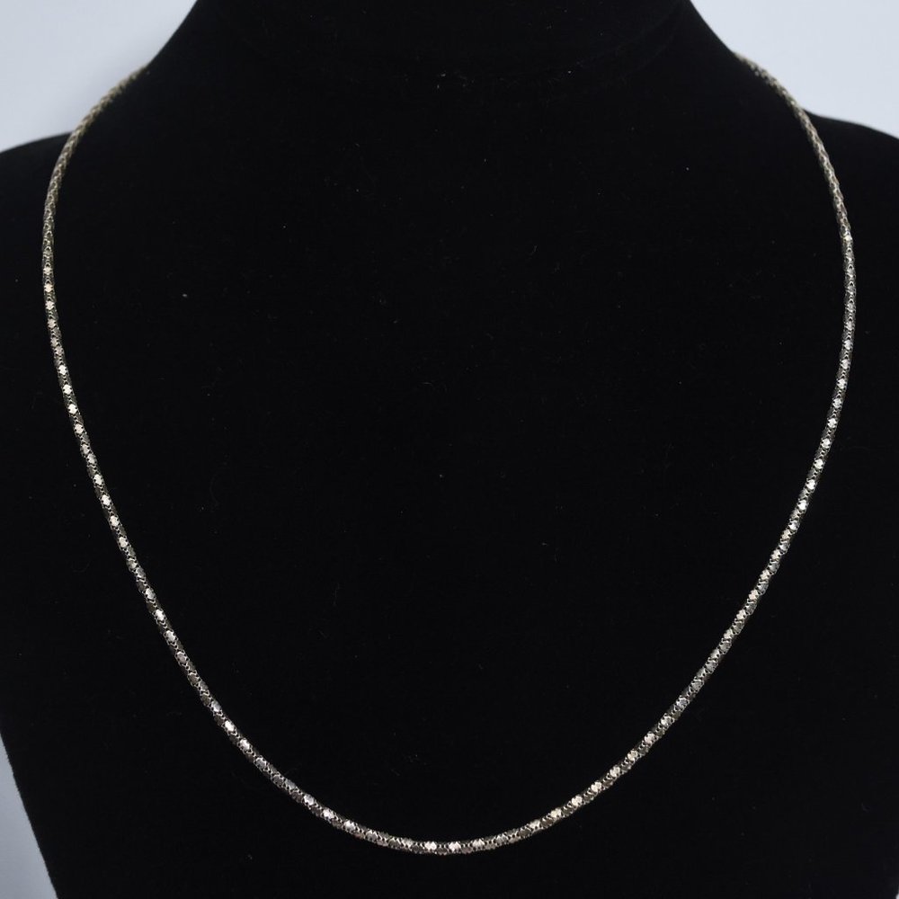 Milor - 950 Silver Italian Vintage Unique Box Link Chain Necklace